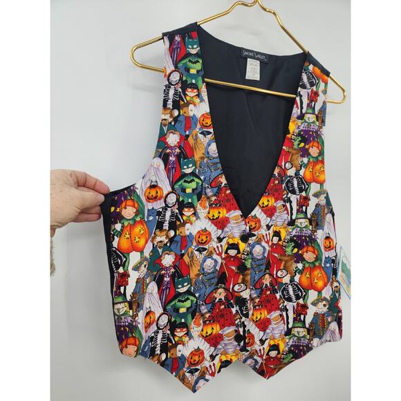 NEW Deadstock Vintage Halloween Vest‎ Holiday Size Large - Picture 4 of 6